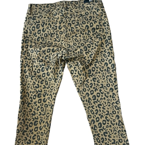 Kut From The Cloth Animal Print Donna High Rise Ankle Skinny Ladies Size 10 - Picture 7 of 8